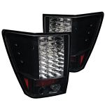 Jeep Grand Cherokee 2005-2006 Black LED Tail Lights