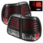 1998 Toyota Land Cruiser Black LED Tail Lights