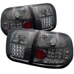 1997 Honda Civic Sedan Smoked LED Tail Lights