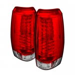2012 Chevy Avalanche Red and Clear LED Tail Lights