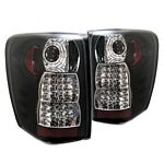 2000 Jeep Grand Cherokee Black LED Tail Lights