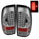 2007 Ford F550 Super Duty Clear LED Tail Lights