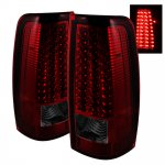 1999 GMC Sierra Red and Smoked LED Tail Lights