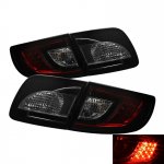 2003 Mazda 3 Sedan Red and Smoked LED Tail Lights