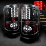 2001 Dodge Ram 3500 Black LED Tail Lights