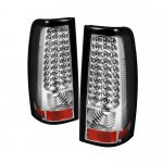 2000 Chevy Silverado Clear LED Tail Lights