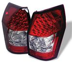 2007 Dodge Magnum Red and Clear LED Tail Lights