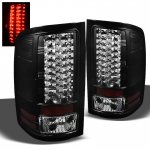 2009 GMC Sierra Black LED Tail Lights