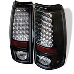 2004 Chevy Silverado Black LED Tail Lights