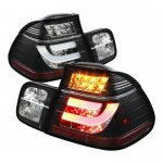 BMW E46 Sedan 3 Series 1999-2001 Black LED Tail Lights