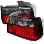 1992 BMW E36 Sedan 3 Series Red and Smoked LED Tail Lights