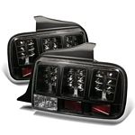 2005 Ford Mustang Black LED Tail Lights