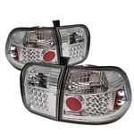 1997 Honda Civic Sedan Clear LED Tail Lights