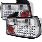 1992 BMW E36 Sedan 3 Series Clear LED Tail Lights