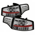 Audi A4 Sedan 2006-2008 Clear LED Tail Lights Audi A4 Sedan 2006-2008 Clear LED Tail Lights
