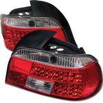 1998 BMW E39 5 Series Red and Clear LED Tail Lights