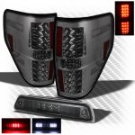 2010 Ford F150 Smoked LED Tail Lights and LED Third Brake Light 2010 Ford F150 Smoked LED Tail Lights and LED Third Brake Light