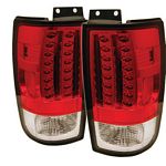 2002 Ford Expedition Red and Clear LED Tail Lights