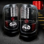 2000 Dodge Ram 2500 Black LED Tail Lights