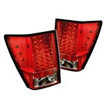 Jeep Grand Cherokee 2005-2006 Red and Clear LED Tail Lights