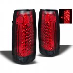 1995 Chevy 1500 Pickup Red and Smoked LED Tail Lights
