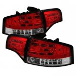 Audi A4 Sedan 2006-2008 Red and Clear LED Tail Lights Audi A4 Sedan 2006-2008 Red and Clear LED Tail Lights