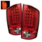 2007 Dodge Ram 2500 Red and Clear LED Tail Lights
