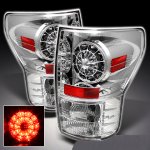 Toyota Tundra 2007-2013 Clear Ring LED Tail Lights