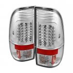 2013 Ford F350 Super Duty Clear LED Tail Lights