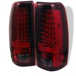 2003 Chevy Silverado Red and Smoked LED Tail Lights