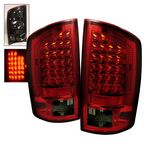 2007 Dodge Ram Red and Smoked LED Tail Lights