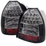 1997 Honda Civic Hatchback Black LED Tail Lights