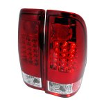 2002 Ford F150 Red and Clear LED Tail Lights