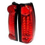 1998 Chevy Suburban Red LED Tail Lights
