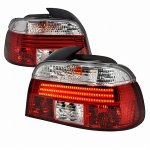 1998 BMW 5 Series LED Tail Lights Red and Clear