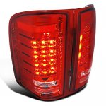 2011 Chevy Silverado 2500HD Red Bar LED Tail Lights