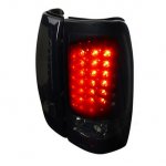 1999 GMC Sierra Black Smoked LED Tail Lights