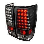 Nissan Titan 2004-2012 Black LED Tail Lights