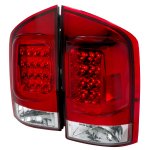 Nissan Armada 2004-2012 Red and Clear LED Tail Lights