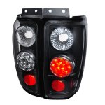 1997 Ford Expedition Black LED Tail Lights