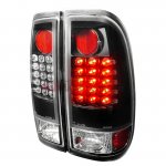 2002 Ford F150 Black LED Tail Lights
