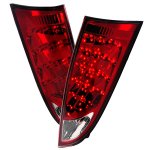 2002 Ford Focus Hatchback Red and Clear LED Tail Lights