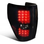 2014 Ford F150 LED Tail Lights Black Smoked