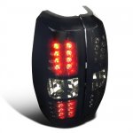 Chevy Avalanche 2007-2013 LED Tail Lights Black Smoked