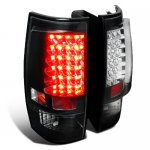 2007 Chevy Suburban Black LED Tail Lights