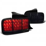 2006 Ford Mustang Black Smoked LED Tail Lights Sequential