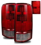 2007 Dodge Nitro Red and Clear LED Tail Lights