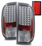 2016 Ford F550 Super Duty Clear LED Tail Lights