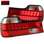 BMW 7 Series 1988-1994 Red and Clear LED Tail Lights BMW 7 Series 1988-1994 Red and Clear LED Tail Lights