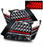 Honda Accord Sedan 2008-2012 LED Tail Lights Black Honda Accord Sedan 2008-2012 LED Tail Lights Black